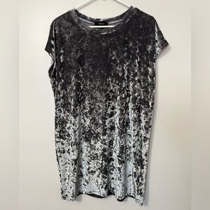 Forever 21 Gray Velvet Long Tee